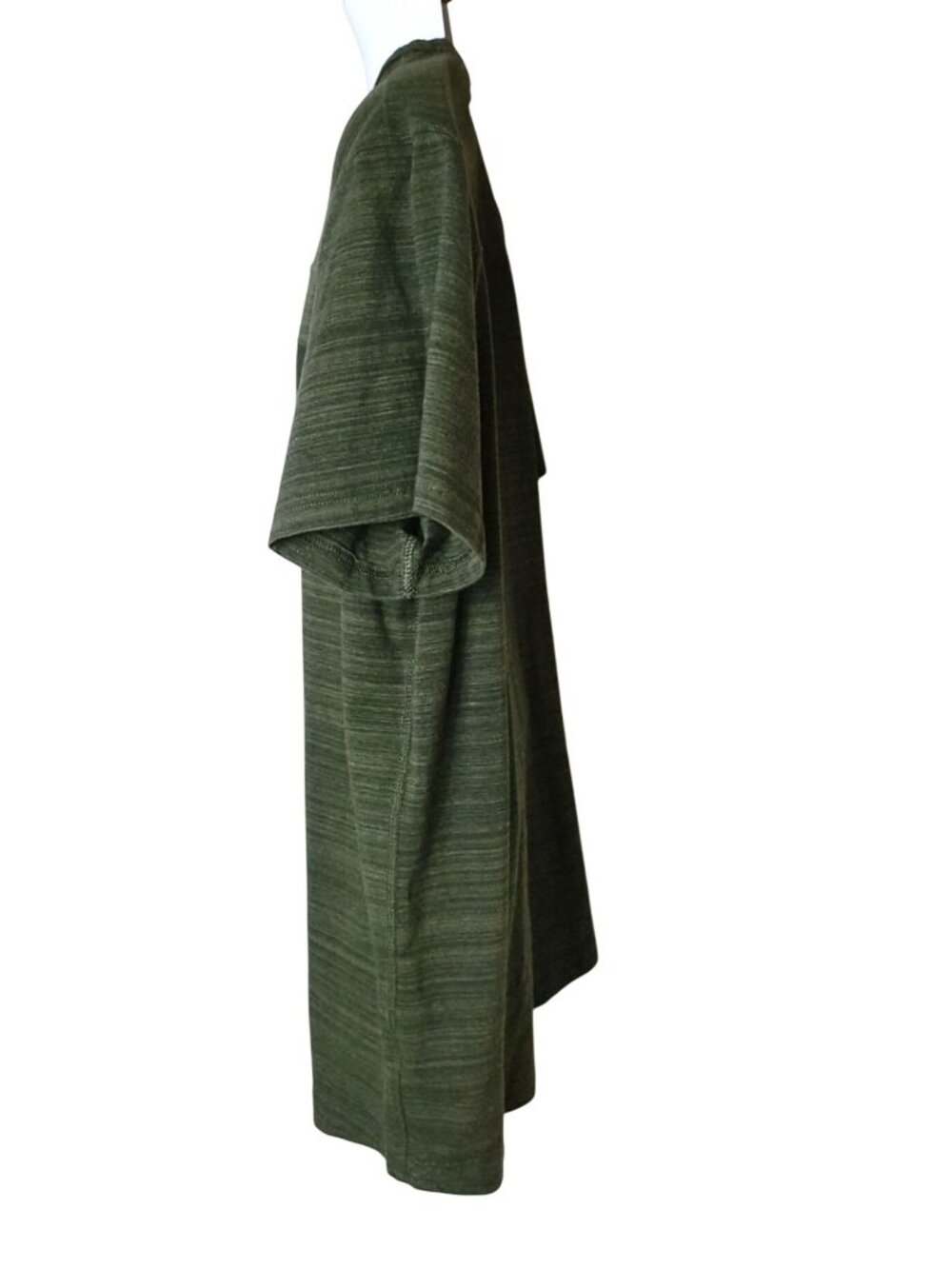 American Eagle Mens XXL Tee Active Flex Green Blue Striped Short Slv Casual Prep - Picture 3 of 7